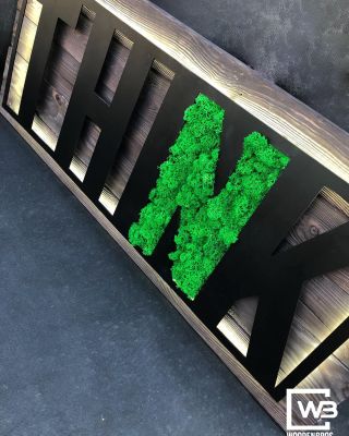 Mechový obraz Think, novinka v našem repertoáru 😍☺️